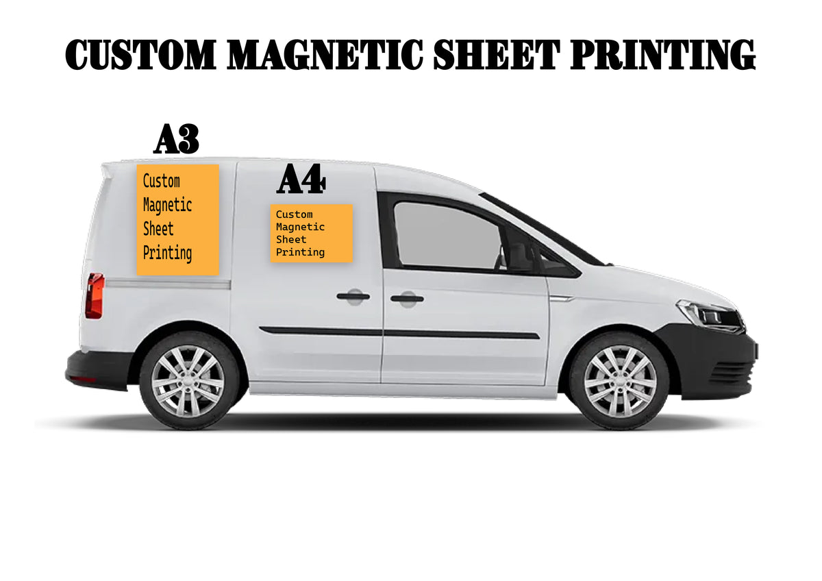 Magnetic sheet printing custom print